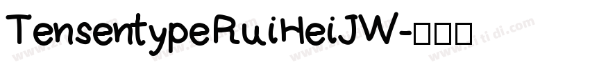 Tensentype RuiHeiJ W字体转换